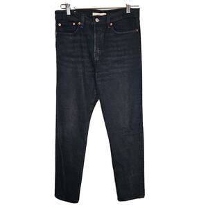 Levi's Women's Black Wedgie Button Fly High Rise Jeans Size 28‎
